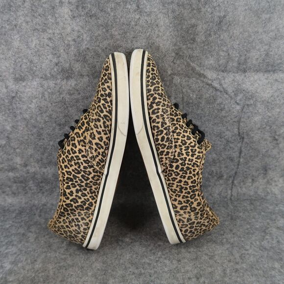 Vans Shoes Womens 7 Sneaker Authentic Low Pro Skate Casual Leopard Cheetah Brown - Picture 8 of 13